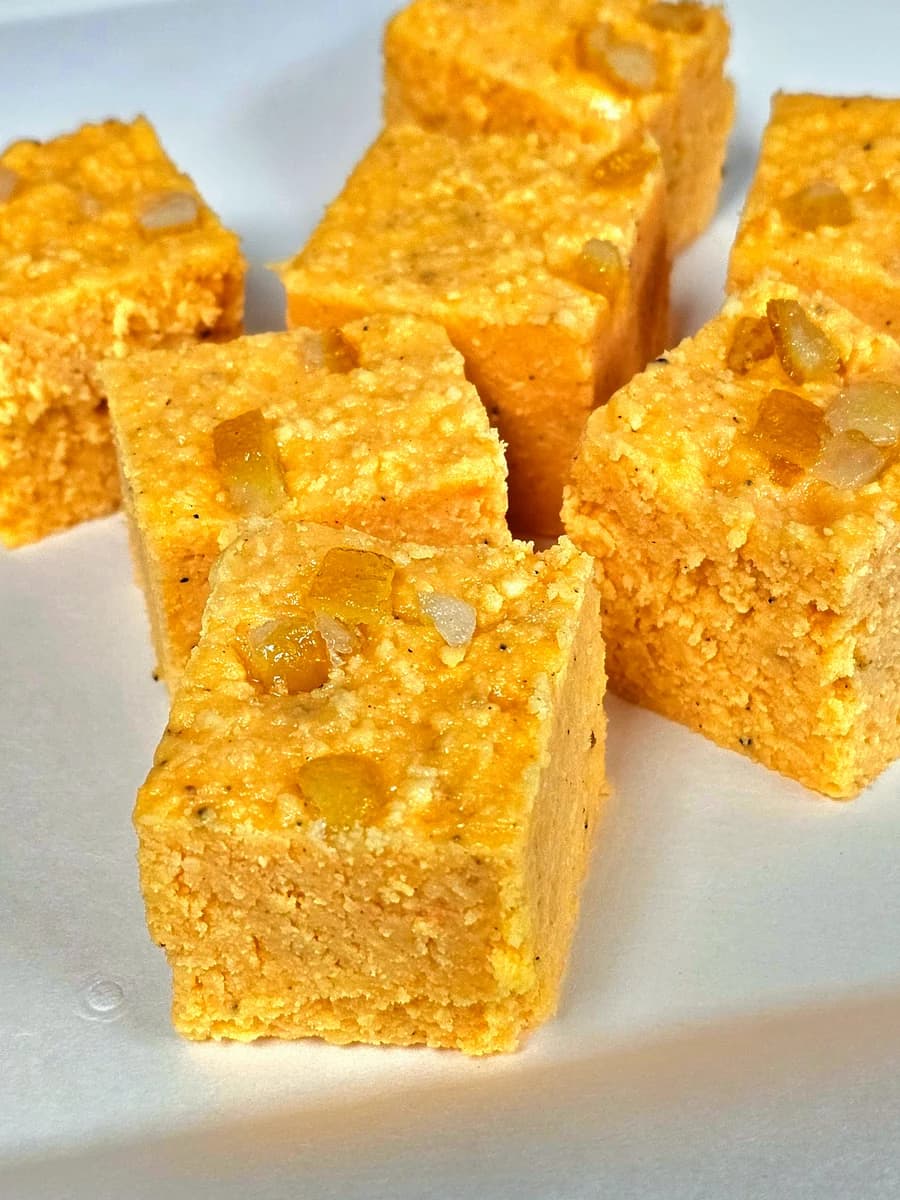 Orange Barfi from Surati Farsan Mart