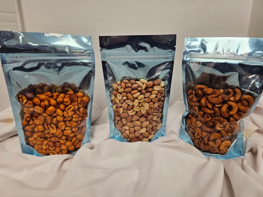 Events Small Light Blue Pouch Packet - Nuts from Surati Farsan Mart